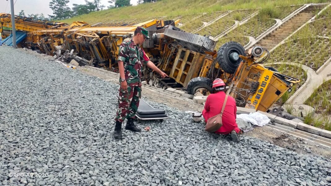 kecelakaan proyek kereta cepat Jakarta Bandung