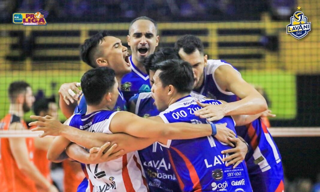 Tim bola voli putra Jakarta LavAni Allo Bank, milik SBY berhasil menaklukan tim Jakarta BNI 46 dengan skor 3-0.