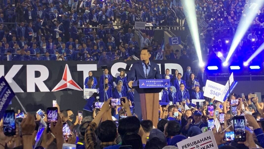 Pidato Politik AHY 2 AHY menegaskan utang negara naik tiga kali lipat yang banyak digunkan untuk proyek mercusuar