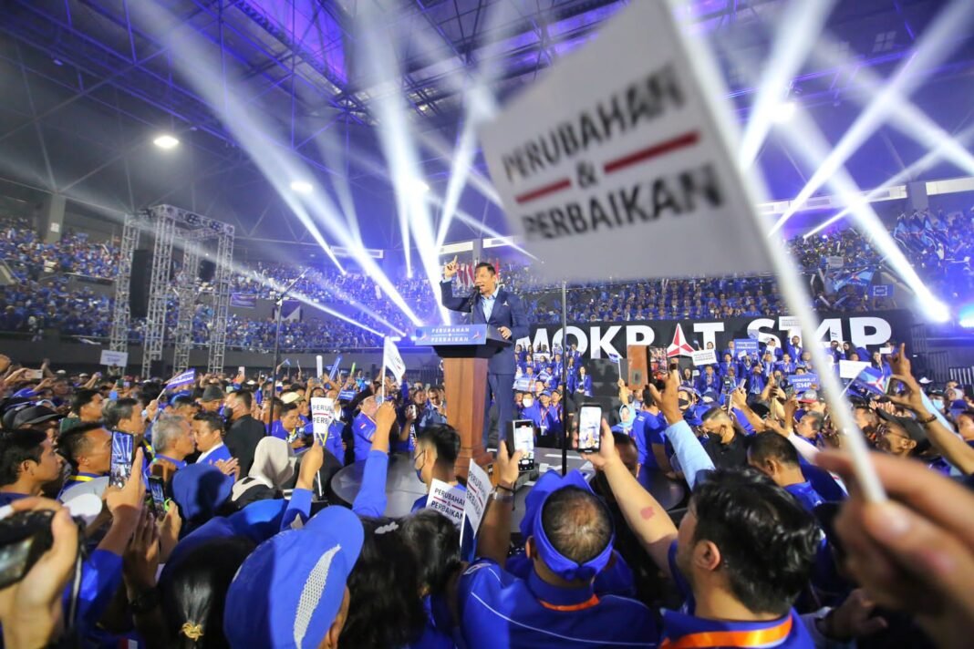 pidato ketum ahy AHY kritik tunda pemilu