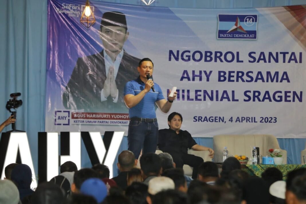 AHY bersama milenial sragen