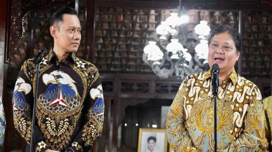 AHY dan Airlangga Pertemuan ketum Demokrat AHY dan Ketum Golkar Airlangga Hartarto