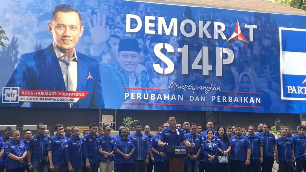 Ketum AHY dan pengurus DPP Partai Demokrat Golkar dan PAN sebut akan ada partai parlemen gabung KIM, Demokrat?