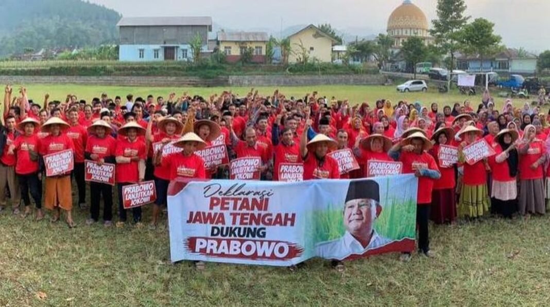 petani dukung prabowo prabowo subianto capres