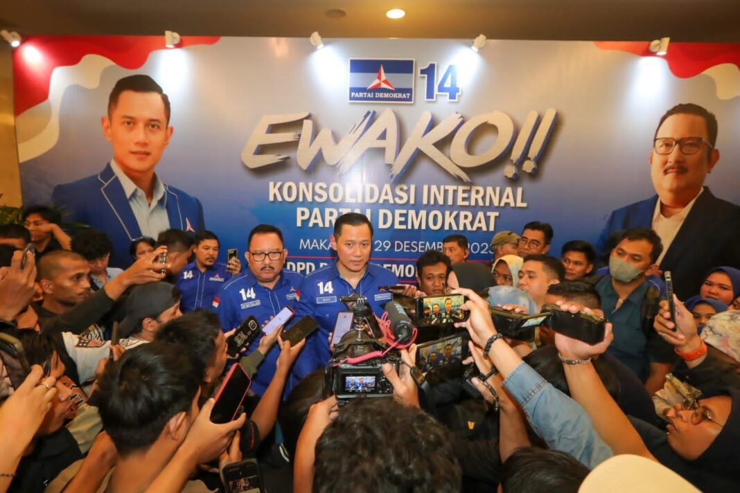 AHY beri semangat demokrat sulsel