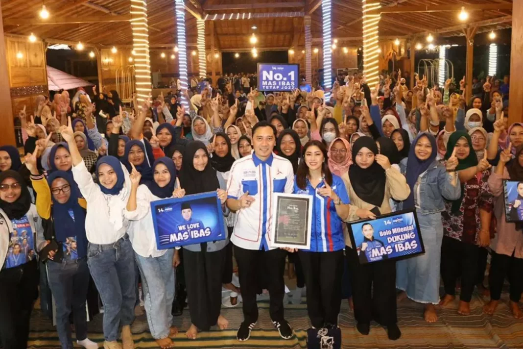 Ibas bersama generasi milenial di Ngawi