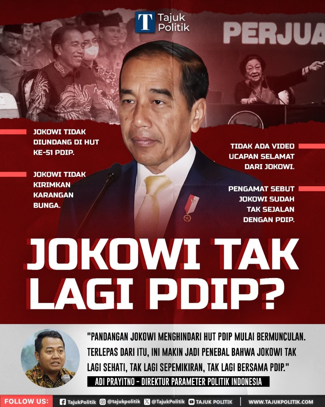 Jokowi tak lagi PDIP