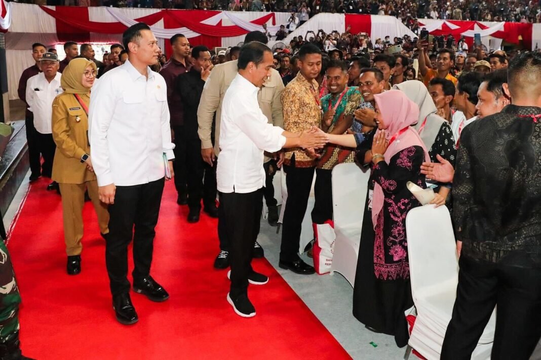 meneteri AHY bersama Jokowi
