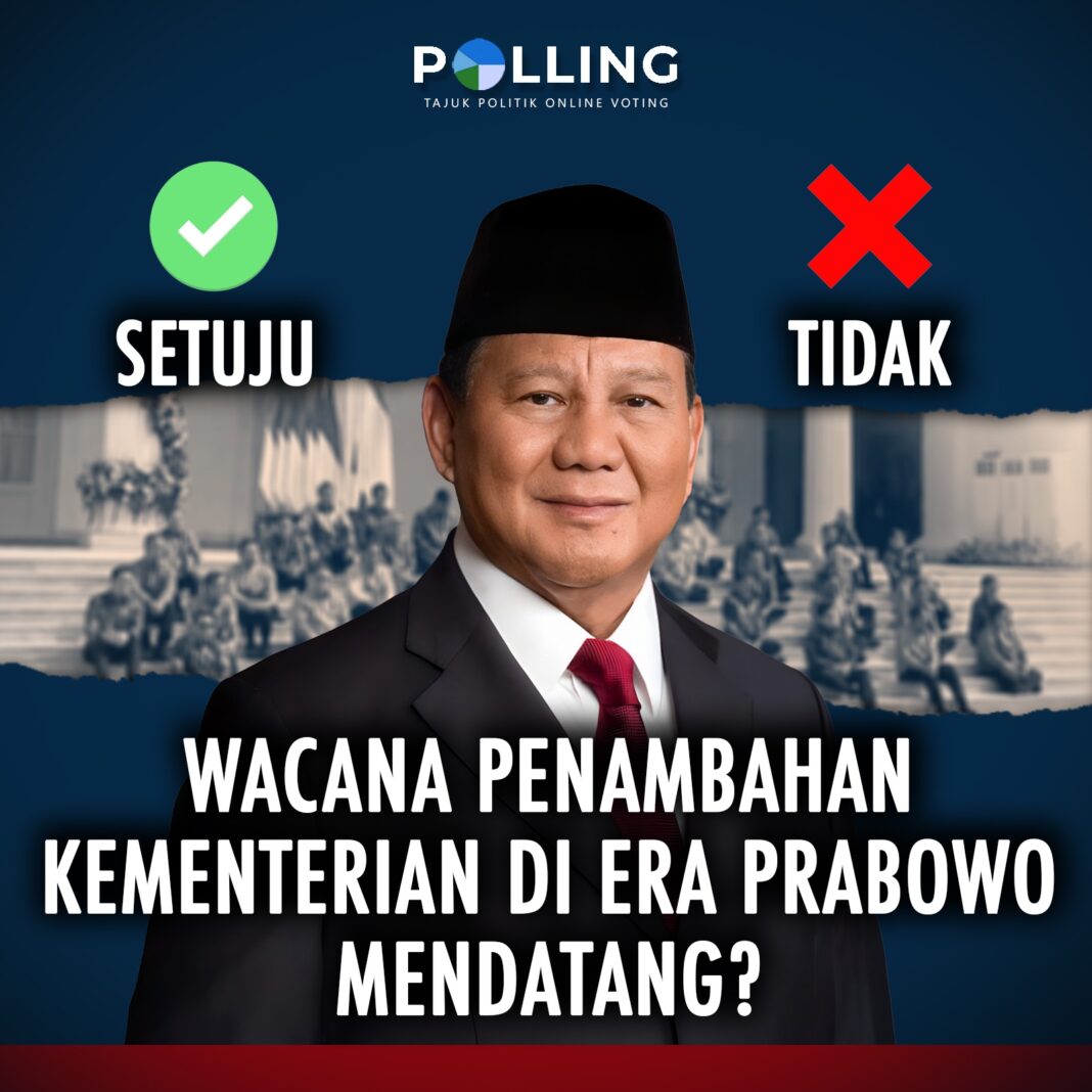 penambahan kementerian di era Prabowo