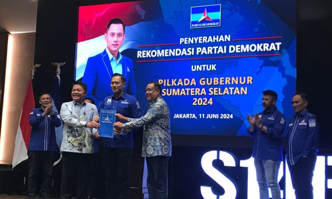 AHY serahkan rekomendasi herman deru dan cik ujang