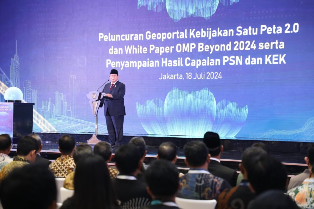 Geoportal Satu Peta prabowo luncurkan Geoportal Satu Peta