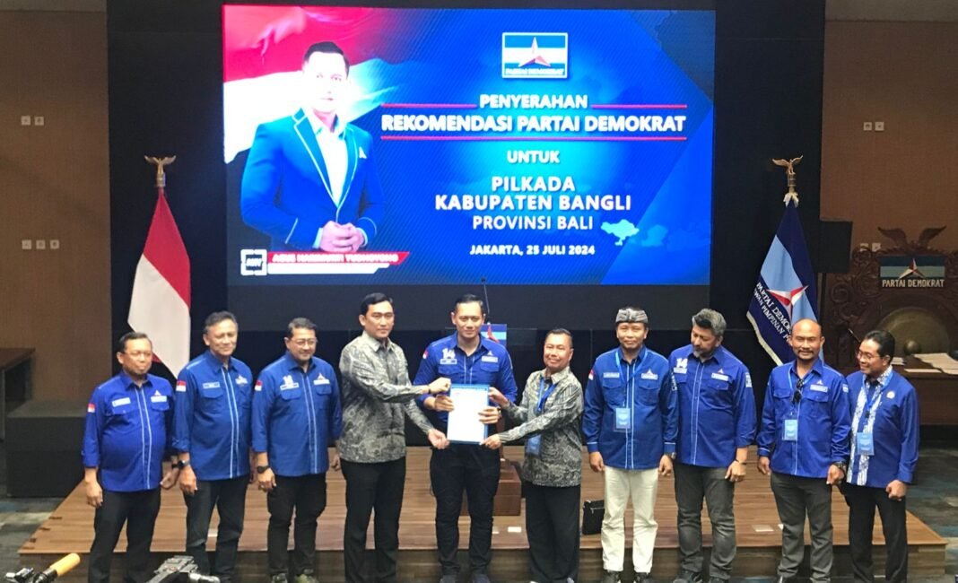 AHY serahkan rekomendasi pilkada Bangli