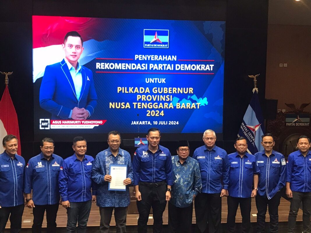 AHY serahkan rekomendasi pilgub NTB