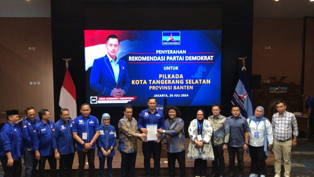 AHY serahkan rekomendasi walkot Tangsel