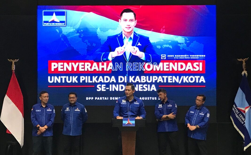 AHY serahkan 116 rekomendasi pilkada