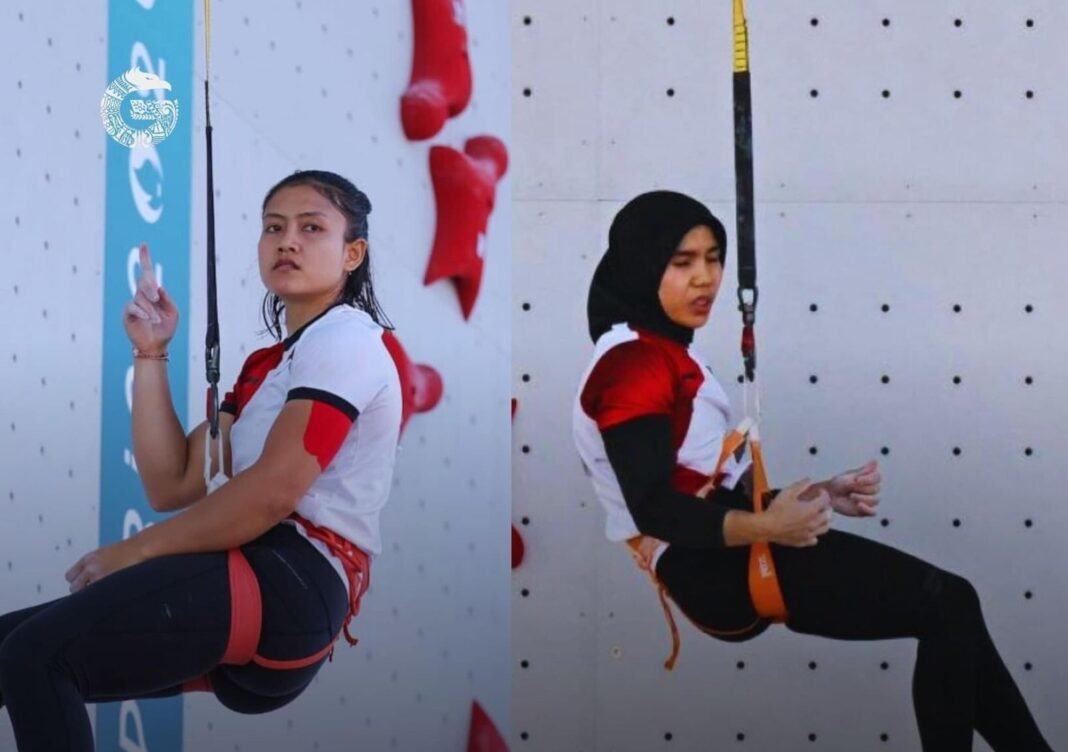 desak made rita dan Rajiah Sallsabillah lolos perempat final olimpiade panjat tebing