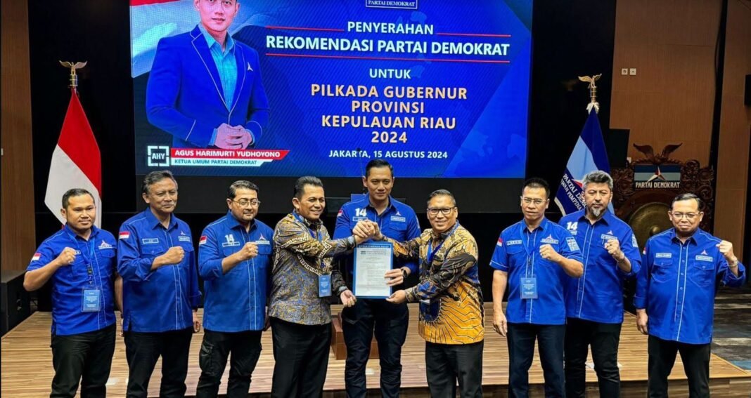cagub Kepri cagub kepri terima rekomendasi demokrat