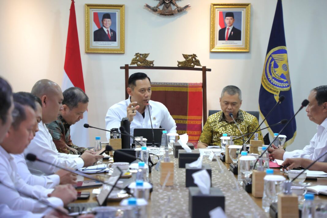 menko AHy kunjungi kemenhub
