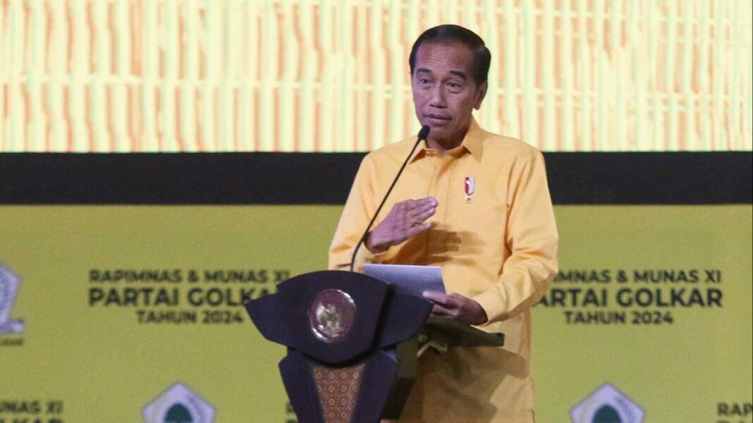 Jokowi di acara Golkar