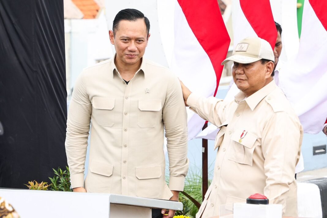 menko AHY dampingi prabowo