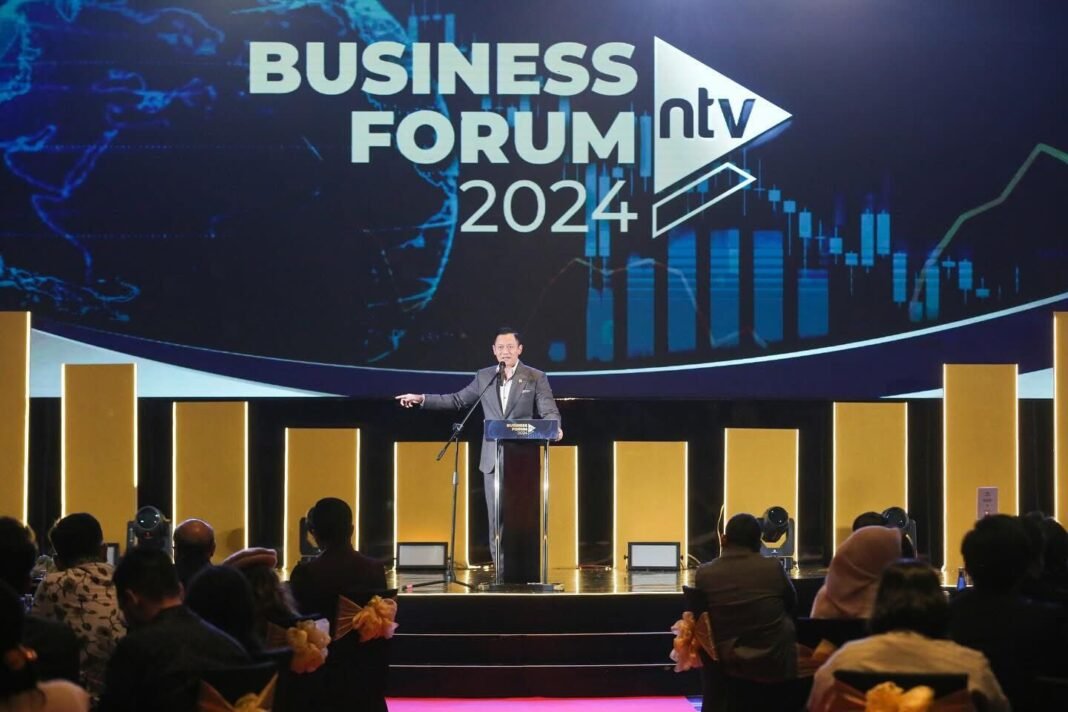 menko AHY di NTV Business Forum