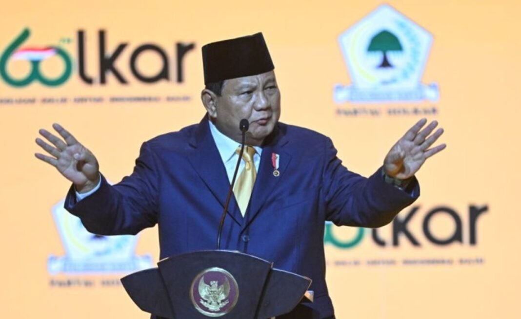 Prabowo di acara hut ke-60 Golkar