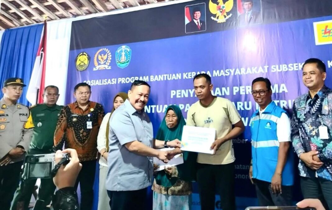 sartono hutomo berikan bantuan