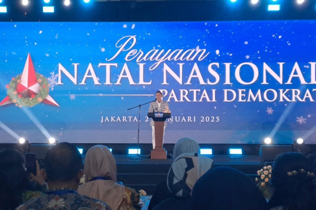AHY di Natal ansional demokrat