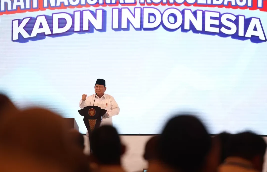 Prabowo dalam acara Munas Kadin