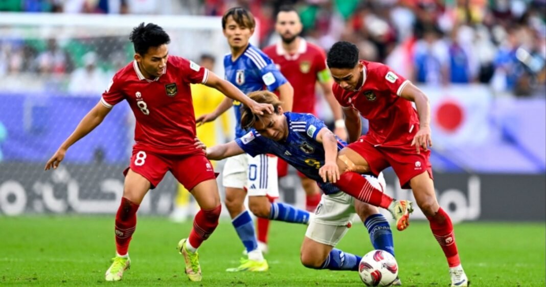 Timnas Indonesia saat melawan Jepang Timnas Indonesia saat melawan Jepang
