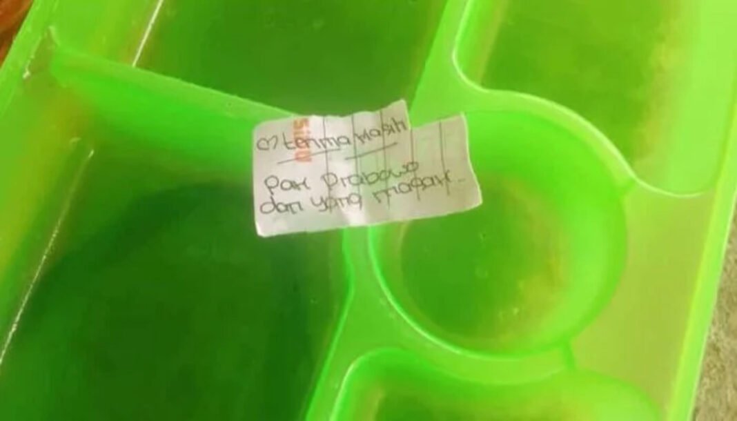 Ucapan terima kasih ke Prabowo