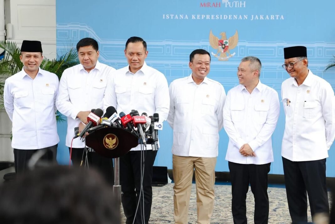 menko AHY di Istana Negara
