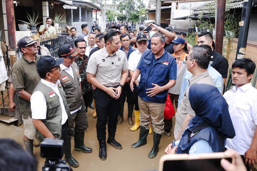 menko AHY tinjau banjir