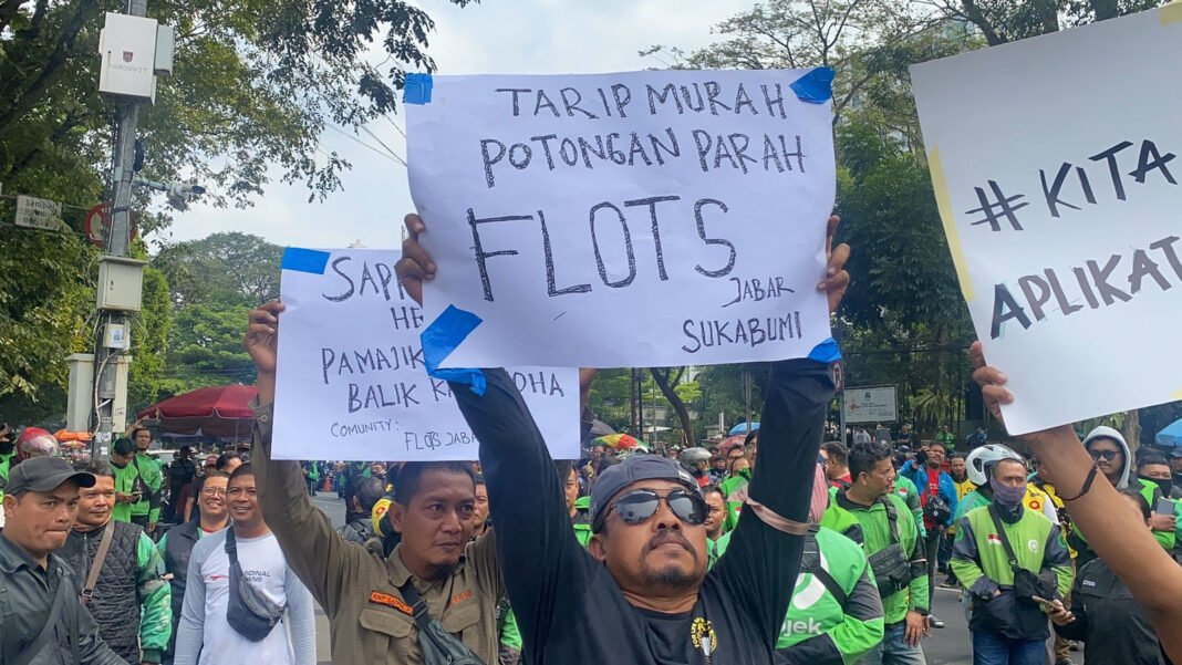 aksi demo ojol aksi demo ojol