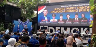 Demokrat Kupas Revisi UU Pemilu dan Pilkada dalam Proklamasi Democracy Forum sekjen acara RUU Pemilu