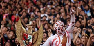 animo suporter timnas Indonesia