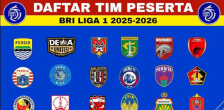 Daftar Tim Peserta BRI Liga 1 2025/2026; Ada Derby Sumatera daftar tim peserta BRI Liga 1 2025-2026