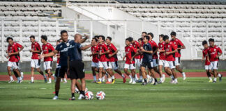 Latihan timnas Indonesia U-23