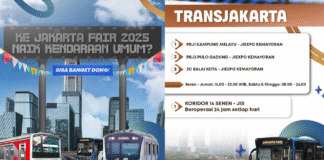 ke Jakarta Fair 2025 naik transportasi umum