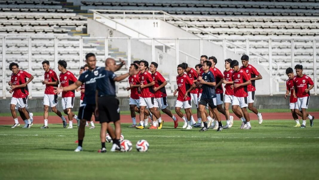 latihan pemain timnas U-23 latihan pemain timnas U-23