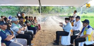 Menteri PU Dody Hanggodo tinjau proyek irigasi Pengga di Lombok Tengah