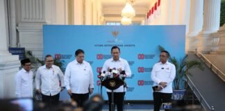 AHY usai Sidang Kabinet Paripurna di Istana Negara
