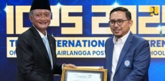 Menteri PU Dody Hanggodo dalam konferensi ICPS 2025 di Universitas Airlangga Surabaya