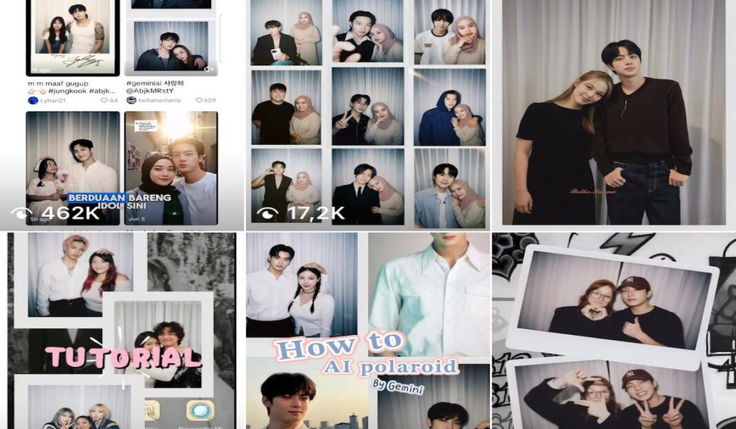 Viral Tren Foto Polaroid Bareng Idol Pakai Gemini AI, Begini Cara Buatnya!
