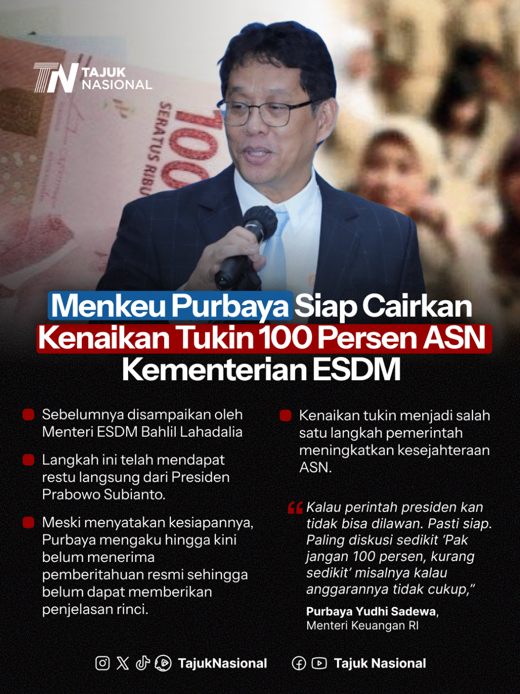 20251028_066-ps-purrbaya cairkan tikin asn Menkeu Purbaya Siap Cairkan Kenaikan Tukin ASN 100 Persen, Sudah Dapat Restu Prabowo