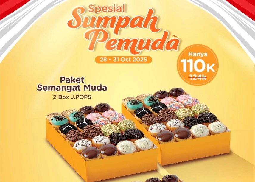 Promo J.Co Spesial Sumpah Pemuda. Promo J.Co Spesial Sumpah Pemuda.