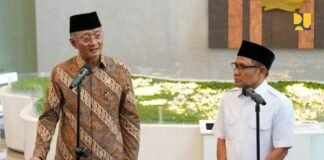 Menteri PU Dody Hanggodo dan Menko PM Muhaimin Iskandar bahas audit bangunan pesantren di Jakarta.