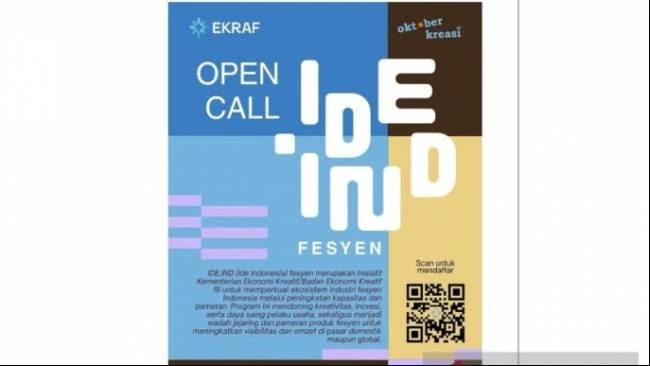 program IDE.IND 2025 Kemenparekraf Buka Pendaftaran Program IDE.IND 2025 untuk Pegiat Fesyen