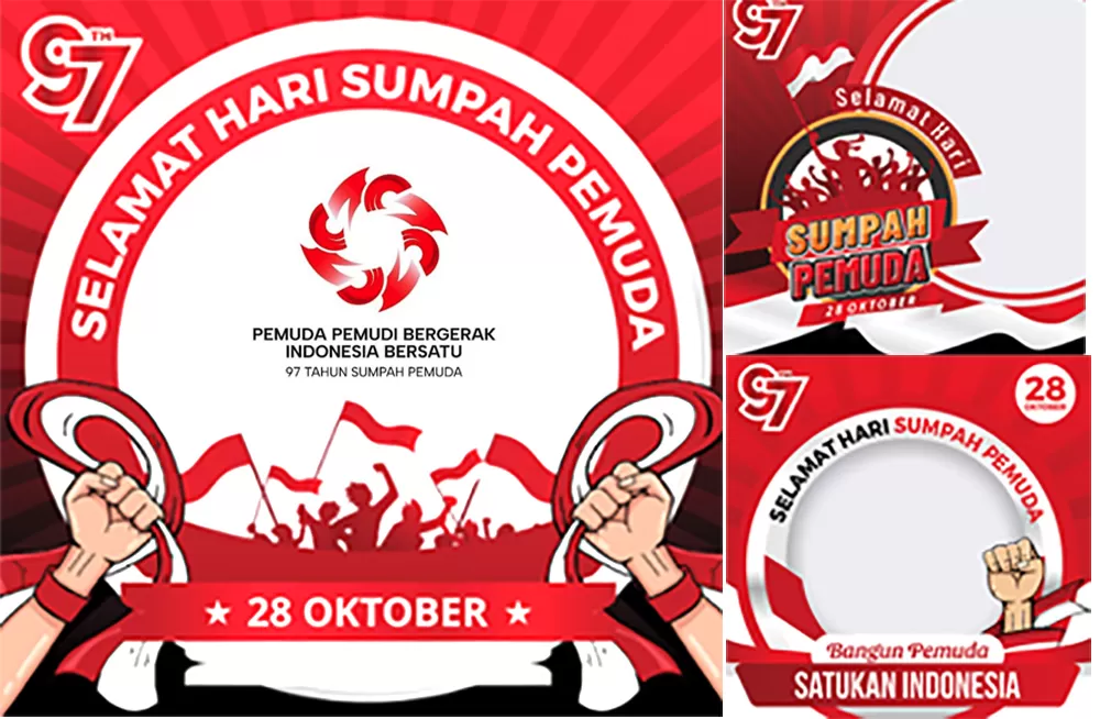 twibbon Sumpah Pemuda 2025 Link Twibbon Hari Sumpah Pemuda, Cocok Diposting di Medsos!