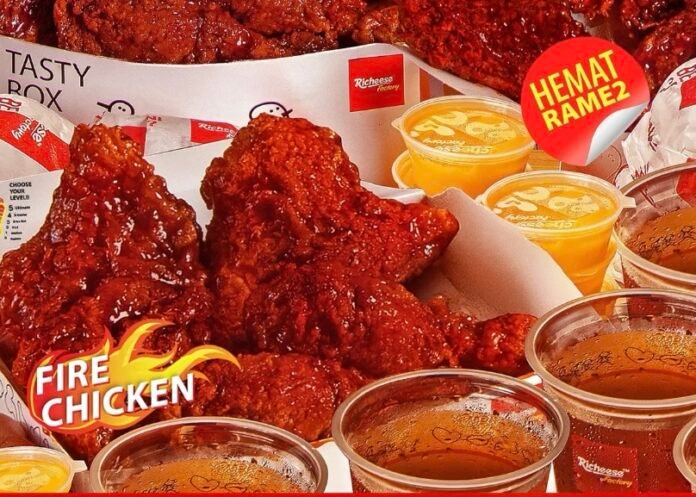 Promo pembelian 2 Mabar Fire Chicken mulai dari Rp345.455, langsung dapat 1 Mabar Fire Chicken gratis!